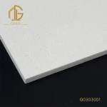 White quartz agglomerate stone