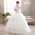 Import White Wedding Gowns Gelinlik High Neckline Long Sleeve Lace Wedding Dress with Detachable Skirt from China