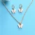 Import Wholesale 2020 jewelry trend gold plated earring and necklace set butterfly necklace jewelry from China