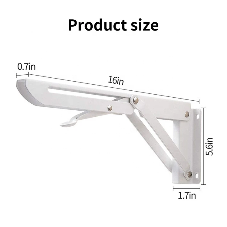 Wholesale Adjustable Folding Stainless Steel Shelf Brackets With Screw And Anchor