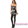 Wholesale Adult Women Black Fever Skeleton Sexy Halloween Costume