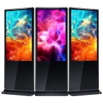 Wholesale advertising screen lcd standing touch kiosk in high speed rail station