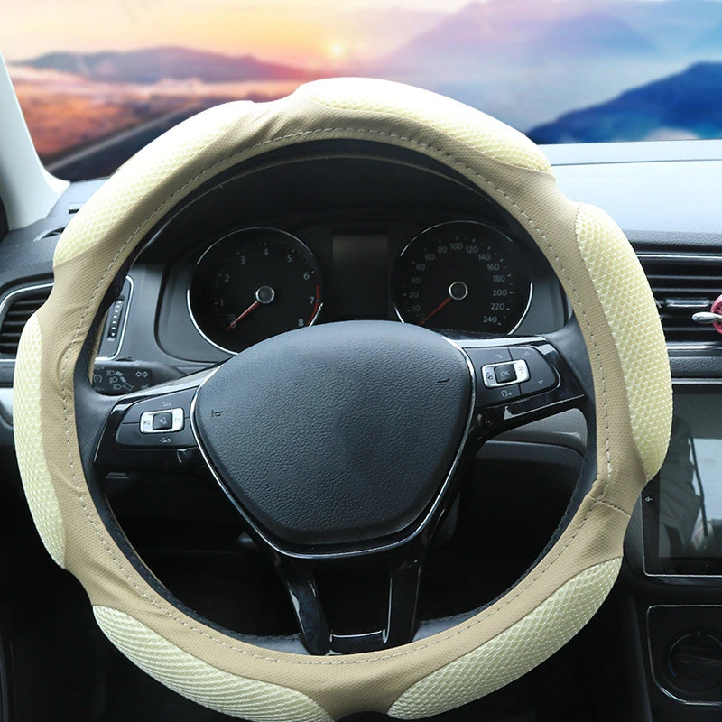 wholesale automobiles classic car interior accessories waterproof leather steering wheel covers