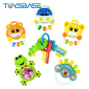 Wholesale Baby Rattles Funny Plastic Toy Hand Bell New Born Baby Toys