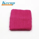 Wholesale cheap custom embroidery bulk wrist sweatband for promotion item