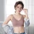 Wholesale cotton sexy V neck lace ladies underwear comfortable padded sports bra