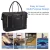 Import Wholesale custom black luxury PU leather outdoor logo duffel bag leather travel luggage travel bags 2020 from China
