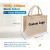 Import Wholesale ECO Green Custom Logo Laminated Jute Bag Large Capacity Shopping Burlap Bag from China