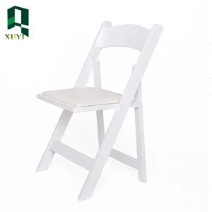 Wholesale elegant outdoor china cheap wholesale white resin folding chair