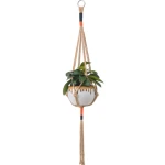 Wholesale Handmade Cord Plant Hanger Baskets Plant Holder Basket Planter Braided Hanging Basket
