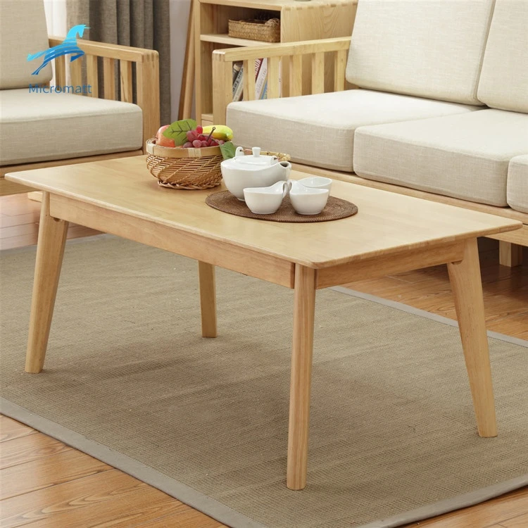 Wholesale japanese style 120X60cm log color living room furniture solid wood coffee table in low price