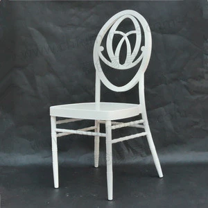 Wholesale lightweight aluminum phoenix white stackable garden chair