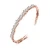 Wholesale luxury women jewelry brass 18K gold plated micro inlay AAA zircon adjustable anklet bracelets bangles
