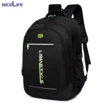 Wholesale Mens Backpack Custom Logo Large Travelling Rucksack School Backpack Bag Black