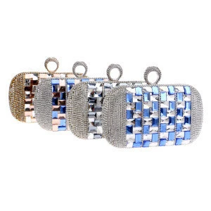 wholesale Shining Flashy with Diamond evening party clutch bag for Ladies women