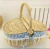 Import wholesale storage baskets wicker gift basket supplies hamper baskets with lid from China