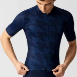 Wholesale Summer Breathable Riding Cycling Clothing Full Zipper Short Sleeve T-Shirts Custom Mens Cycling jersey
