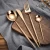 Import Whosale rose gold cutlery,copper flatware set,wedding gold/rose gold cutlery set brass rose gold stainless steel cutlery set from Pakistan