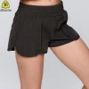 Widening loose tight waistband yoga wear pocket running women sports shorts