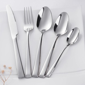 Winter Fancy Food Show use restaurant flatware, Logo printing travel portable silverware, stainless steel cutlery set