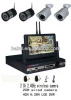 wireless120 degree rotate 7 Inch monitor digital LCD cctv dvr 4ch & mobile phone surveillance HD VGA output