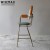 Import WISEMAX FURNITURE Stylish High Back Colorful Fabric and Metal Rainbow Bar Stool Chair Counter Sillas for Comedor Cadeiras from China