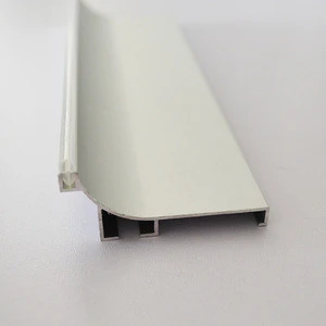 with anti bump rubber Kitchen cabinet door handle profile aluminum L profile