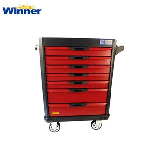 WKH07  New Metal Tool Set Trolley Tool Cabinet with 7 Drawers