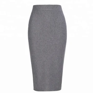 Women long Elastic split skirt formal skirt Pencil office skirt