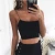 Import Women&#x27;s Tanks Casual cotton black camisole crop top Women sleeveless camis tank top backless slim beach camis top from China