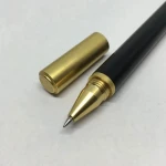 Wood 0.5 mm Ballpoint Pen, Handcrafted Bamboo Signature Roller Gel Ink Pen for Office Business