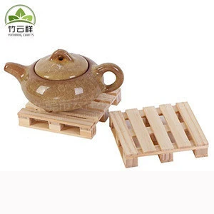Wooden Pallet Beverage Coaster for Hot and Cold Drinks Bar Accessory