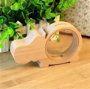 wooden saving money box for kids