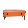 Wooden Storage Ottoman Stools Bed End Stool PU Ottoman Bench