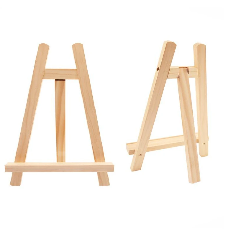 Xinbowen Polished 15X20cm ,20X28cm Wooden Small Easel Art Display Stand Table Painting Wooden Easels Prices