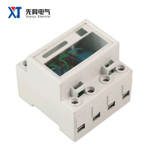 XJ-50 4P Three Phase Electric Energy Meter Shell Internal Transformer Power Electricity Meter Housing Customized 35mm Guide Rail