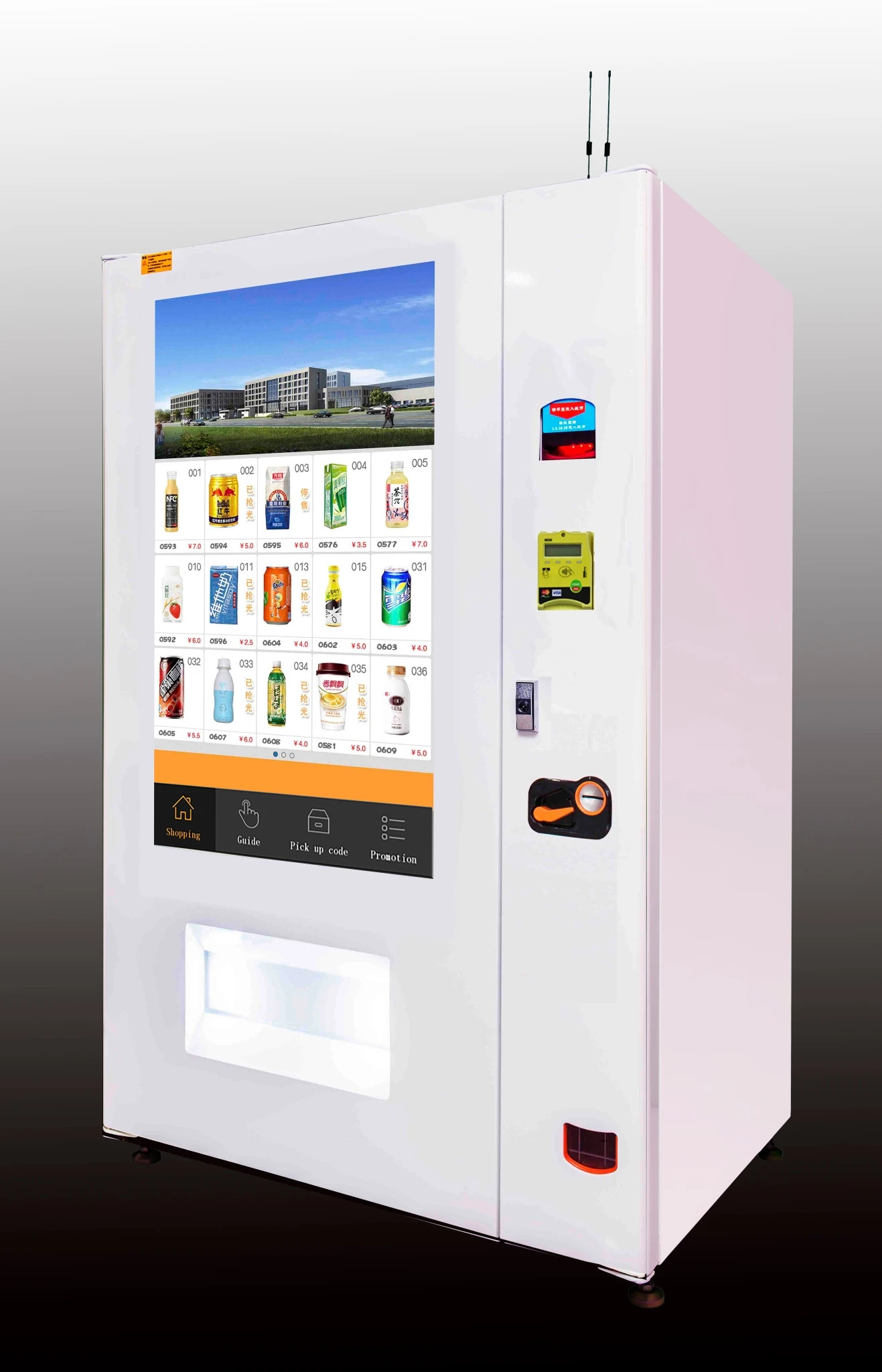 Xy 49 Inches Touch Screen Vending Machine With Big Advertising Monitor