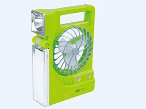 YAJIA light YJ 5866F plastic outdoor camping emergency led USB rechargeable fan with light
