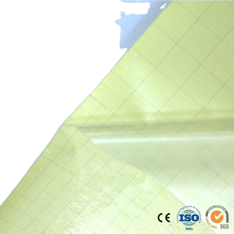 Yellow Paper Adhesive Moisture Proof Holographic Double Side Soft Cold Lamination Film