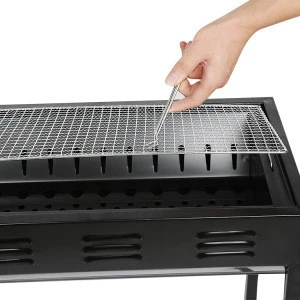Yiwu Custom Carbon Oven Indoor Outdoor Foldable Portable Charcoal Lump BBQ Grill  With Stand