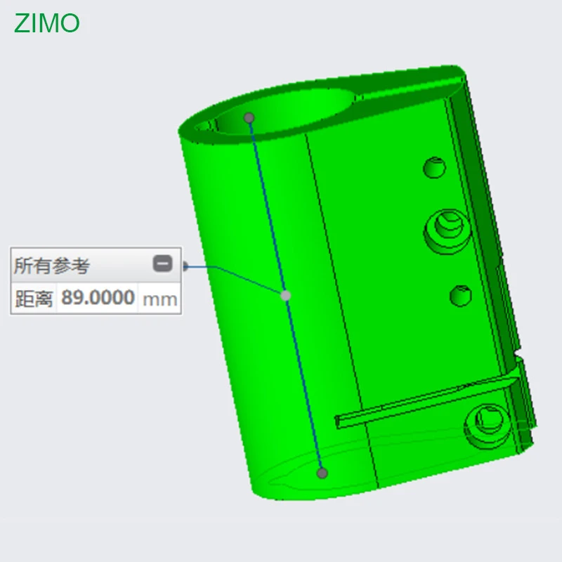 ZIMO S1 PRO Stem tube clamp assembly