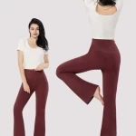 SILIK Yoga Pants Waomen's sports breathable fitness wide leg pants tight buttock lifting fashion high waist bell bottoms