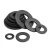 Import Hot Selling Low Carbon Steel Black Metal Lock Washers for Home from China