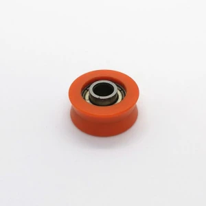 V groove plastic pulley wheel with bearing for sliding door roller