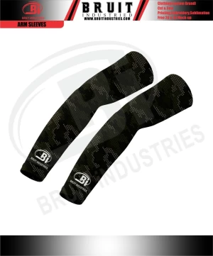 Men Premium High Quality Polyester Spandex UV Protected Cycling Sports Arm Sleeves