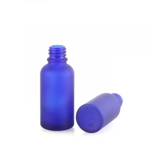 Latest New Design 20Ml 100Ml Cobalt Blue Bottles Cosmetic Essential Oil Dropper Glass Bottle