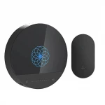 Self-Powered Wireless Doorbell, TRANHUIT Wireless Door Bell Chime Kit with LED Indicator 58Chimes 4 Levels Volume 1000ft Operating Range IP44 Waterproof, No Batteries Required