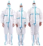 Disposable Coveralls Protective Overalls One Piece Design with Attached Hood