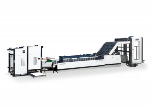 Automatic Flute Laminating Machine with flip flop stacker machine