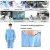 Import Surgical Gown Medical Waterproof Plastic SMS Non-Woven Fabric Disposable Protective Isolation Surgical Gown from China